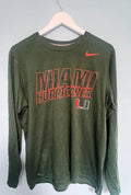 Official Nike Miami Hurricanes Long Sleeve Training Top