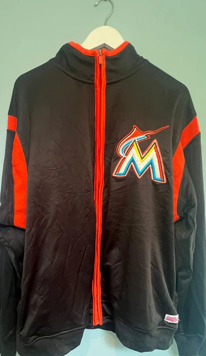 Official Miami Marlins Varsity Jacket Medium