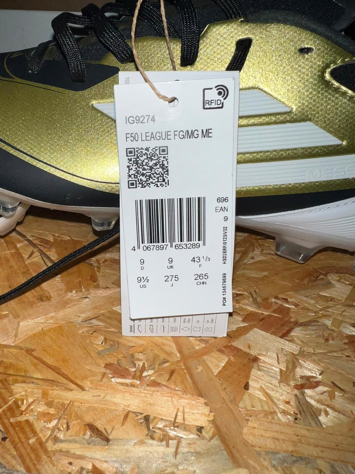 Adidas F50 Messi Gold Firm Ground Boots *BNIB*