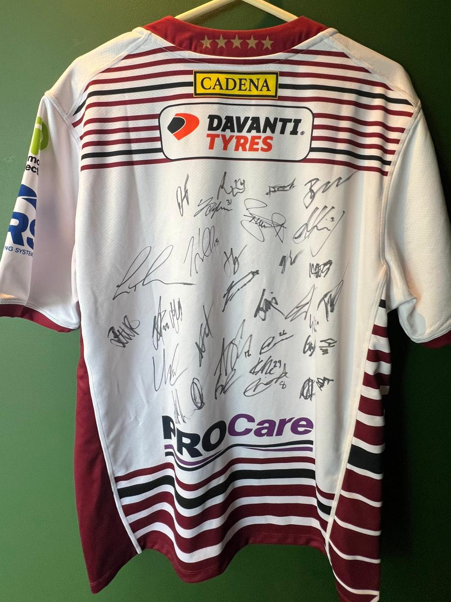 Fully Signed Wigan Warriors 2025 Home Shirt XXL
