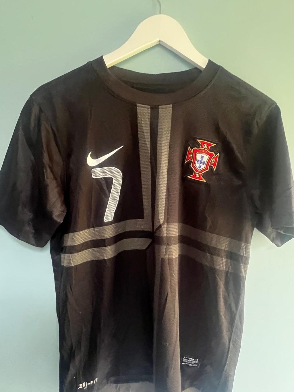 Vintage Portugal National Football Team Shirt Nike Ronaldo #7 Small