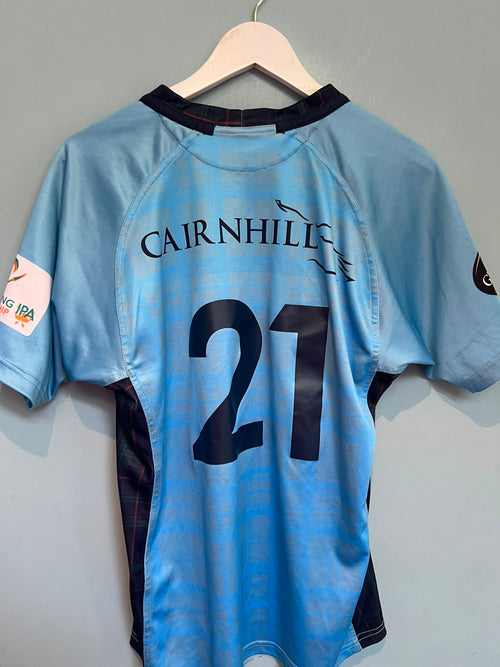 2018/2019 London Scottish Match Worn Away Shirt Medium Macron