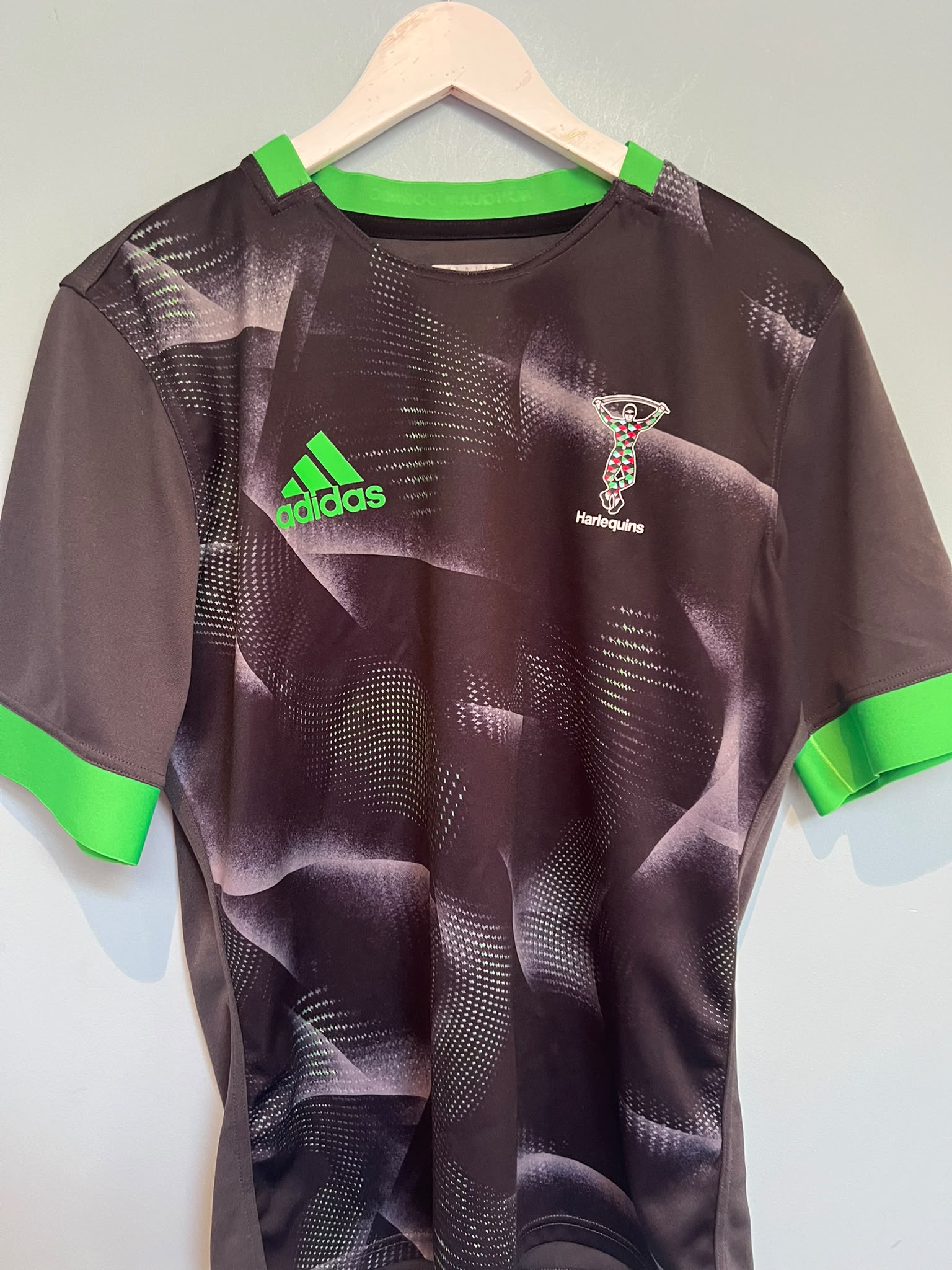 2021/2022 Harlequins Rugby Player Issue Training Shirt Adidas Chisholm Large