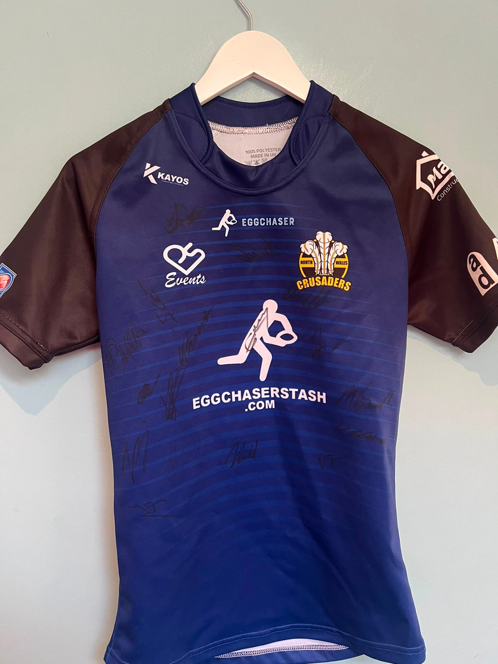 2025 Season North Wales Crusaders Fully Signed Title Winning Squad Shirt Medium