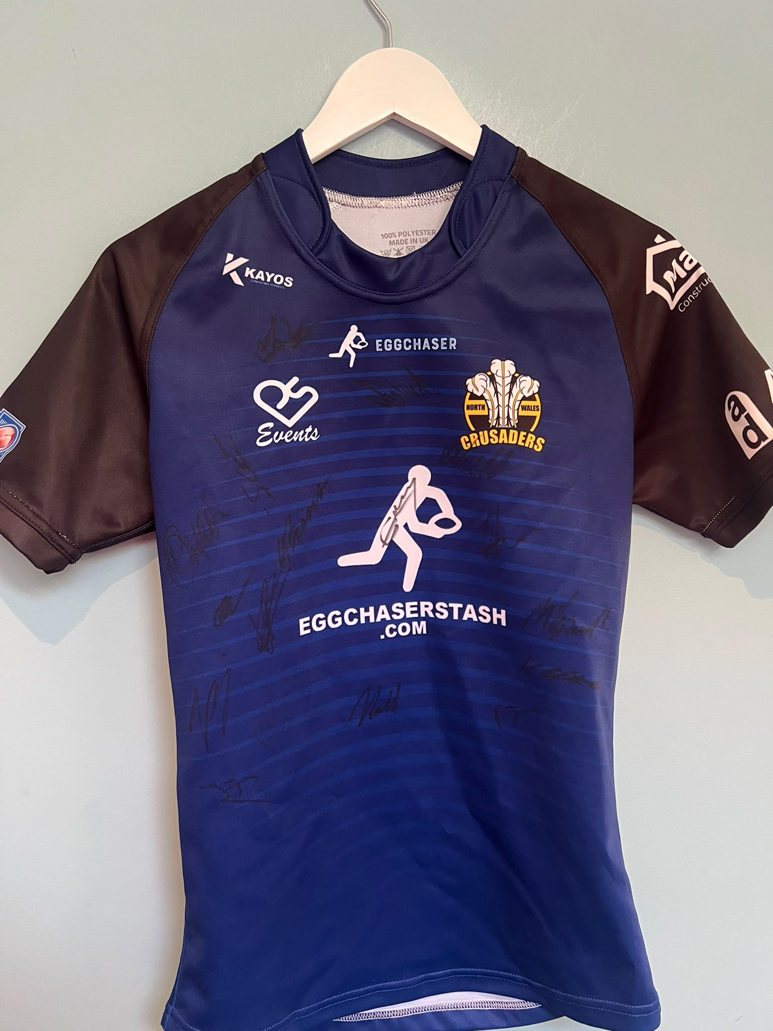 2025 Season North Wales Crusaders Fully Signed Title Winning Squad Shirt Medium
