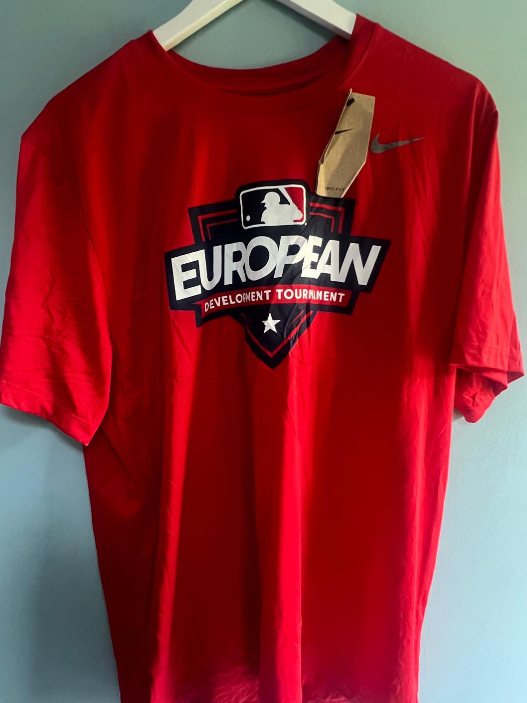MLB European Tour Player Issue Tee Shirt Nike #48 XL