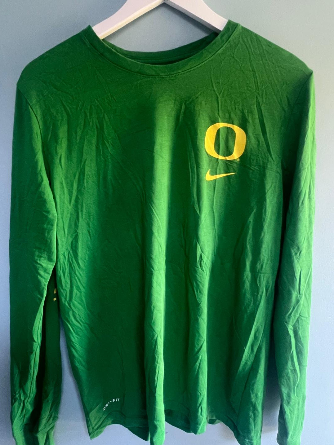 Oregon University Nike Long Sleeve Top Large